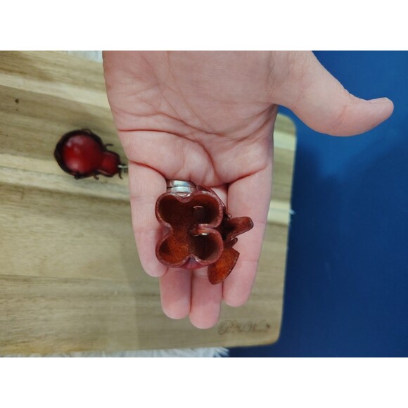 Ladybug Elephant leather Keychain Unique  Animal Key Ring FOB Collectible Charm - Picture 3 of 6